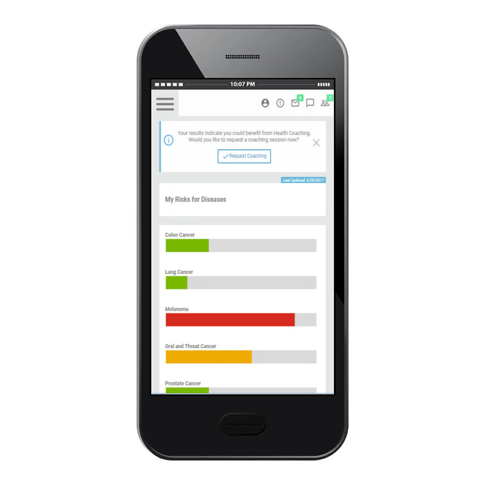 screenshot of MediKeeper Wellness Portal
